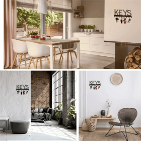 CIFbuy Gothic Wall Organizer with Hooks Key Holder Mail Sorter Vintage Style Home Decor for Entryway(TikTok, temu pick-up service)