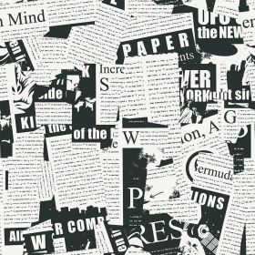 Black and White Vintage Newspaper Script News Modern Peel and Stick Wallpaper Wall Decor Self Adhesive Wall Paper Stick on Easy Peel Off Contact