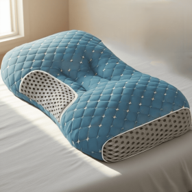 YBZ 3D Knitted Cotton Massage Pillow 1pack (Option: Atrovirens)