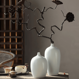 Parel Ceramic Vase White (size: small)