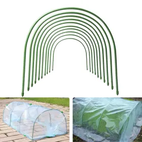 6PC 5ft*0.31inch Small Greenhouse Plastic Elbows, Garden Arch Support Accessories, Greenhouse Arch Pole Connecting Pipes, Support Fixtures (Option: 6PC)